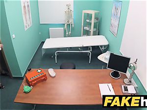 faux hospital small blond Czech patient health test