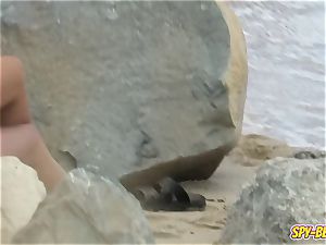 inexperienced Beach sexy g-string bathing suit teen - voyeur video