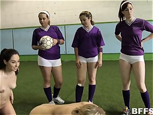 warm dolls football concludes in girl/girl gang activity